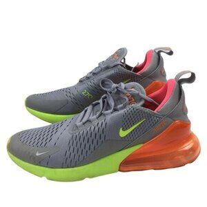 OLD Nike Air Max 270 Grey Volt Orange Running Shoes AH8050-012 Men's Size 9